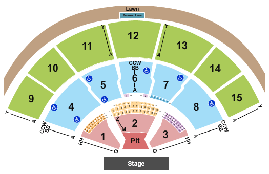 Xfinity Center Dave Matthews Band Seating Chart